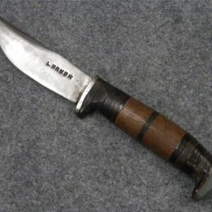 US WWII BAKER FIGHTING KNIFE w/SCABBARD (VERY RARE for sale